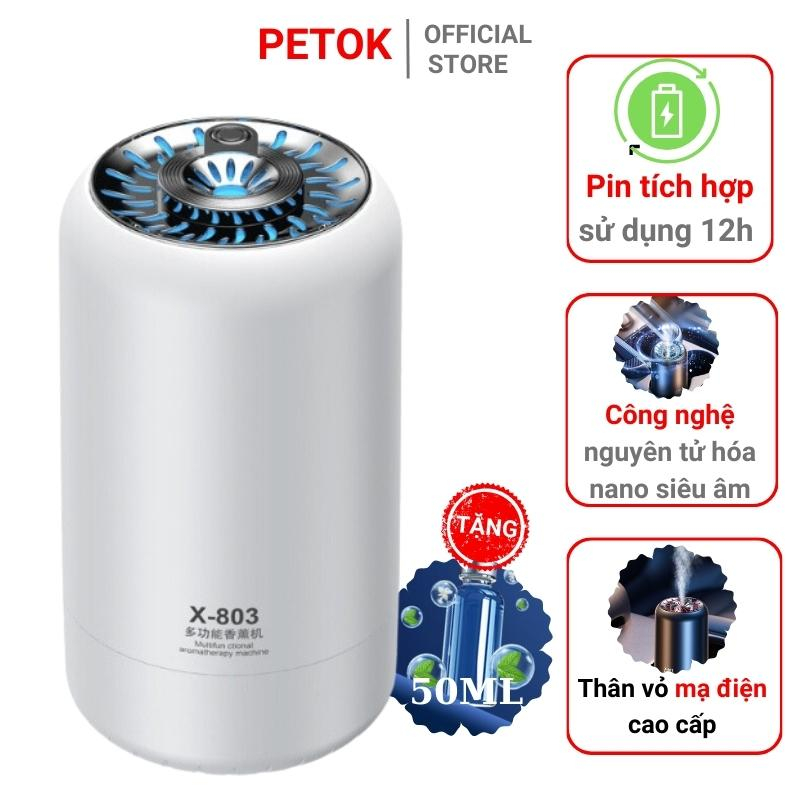 Máy khuếch tán tinh dầu có pin tích điện,máy xông tinh dầu ô tô trực tiếp không dùng nước, lọc không khí khử mùi ô tô