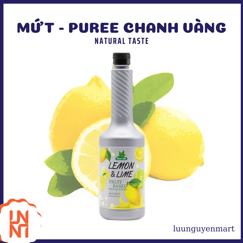 Sốt/ Mứt/ Syrup/ Siro Chanh Vàng Natural Taste Thái Lan - Chai 750ml