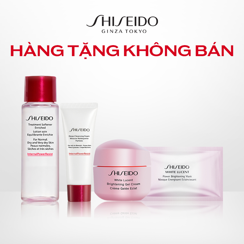 [Quà tặng không bán] Bộ quà tặng Shiseido (tặng kèm WTL Gel Cream) (MAY'23)
