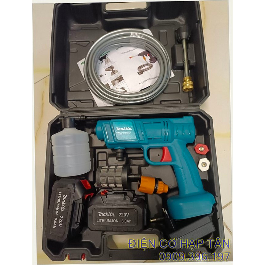 MÁY RỬA XE PIN MAKITA 220V - MÁY RỬA XE GIA ĐÌNH - MÁY XỊT TƯỚI HOA  , PHUN THUỐC