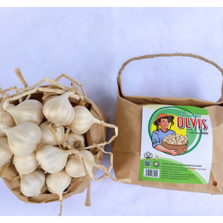 Tỏi Lý Sơn OLVIS 500G bịch giấy bảo vệ môi trường - Đặc sản Lý Sơn chính gốc.