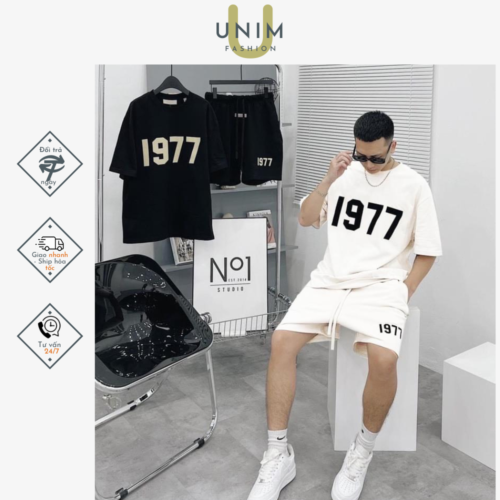Áo Phông 1977 Unisex Tay Lỡ Local Brand Unim Store 100% CottonCao Cấp Phong Cách Streetwear AP161