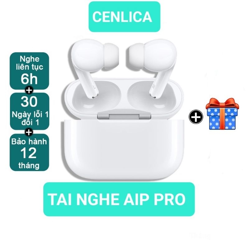 Tai Nghe Bluetooth Không Dây AIP2 / AIP3 / PRO Không Dây Âm To Mic Rõ Pin Trâu Định Vị Đổi Tên chính hãng CENLICA