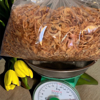 500gr hành phi giòn thơm dùng chung bánh tráng, bánh ướt, cơm, phở..