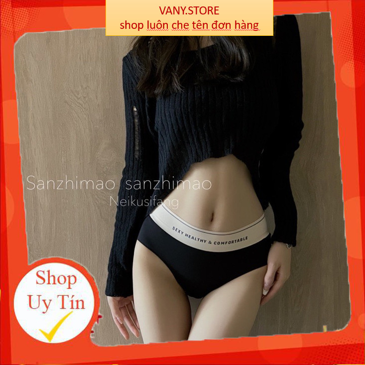 Quần Lót Nữ Đẹp Đúc Su Lụa Tàng Hình Chữ Thể Thao Mới mã A91