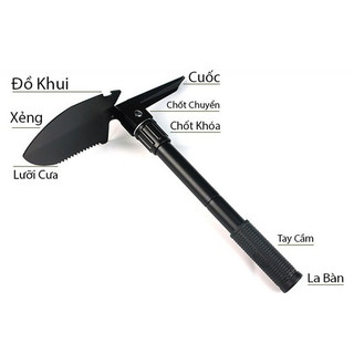 Xẻng Đa Năng Gấp Gọn Đi Phượt, Dã Ngoại