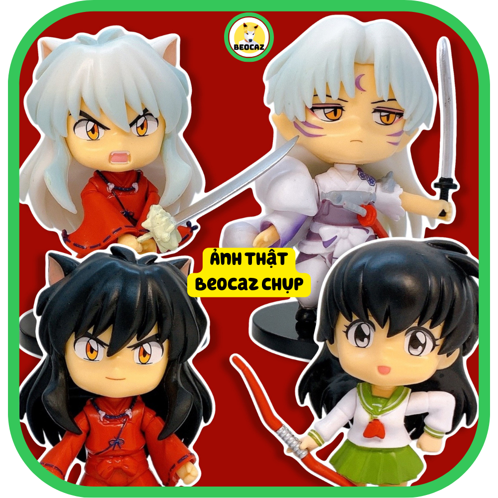 Mô hình Inuyasha Khuyển Dạ xoa Seshomaru Kagome mẫu to Kikyo bền màu đáng yêu anime Tiệm Đồ chơi Beocaz