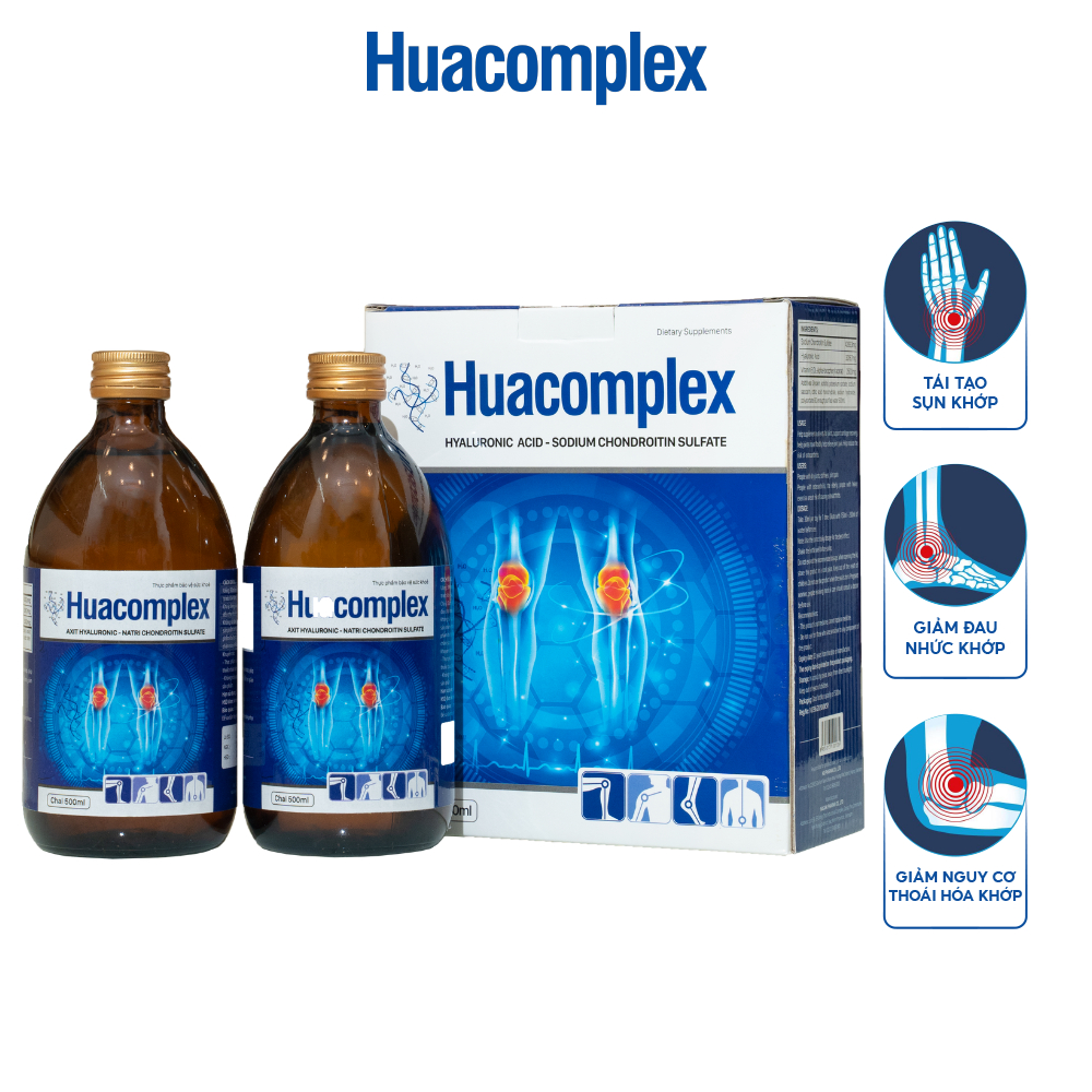 Huacomplex dịch uống dự phòng và hỗ trợ điều trị thoái hoá khớp 1000ml