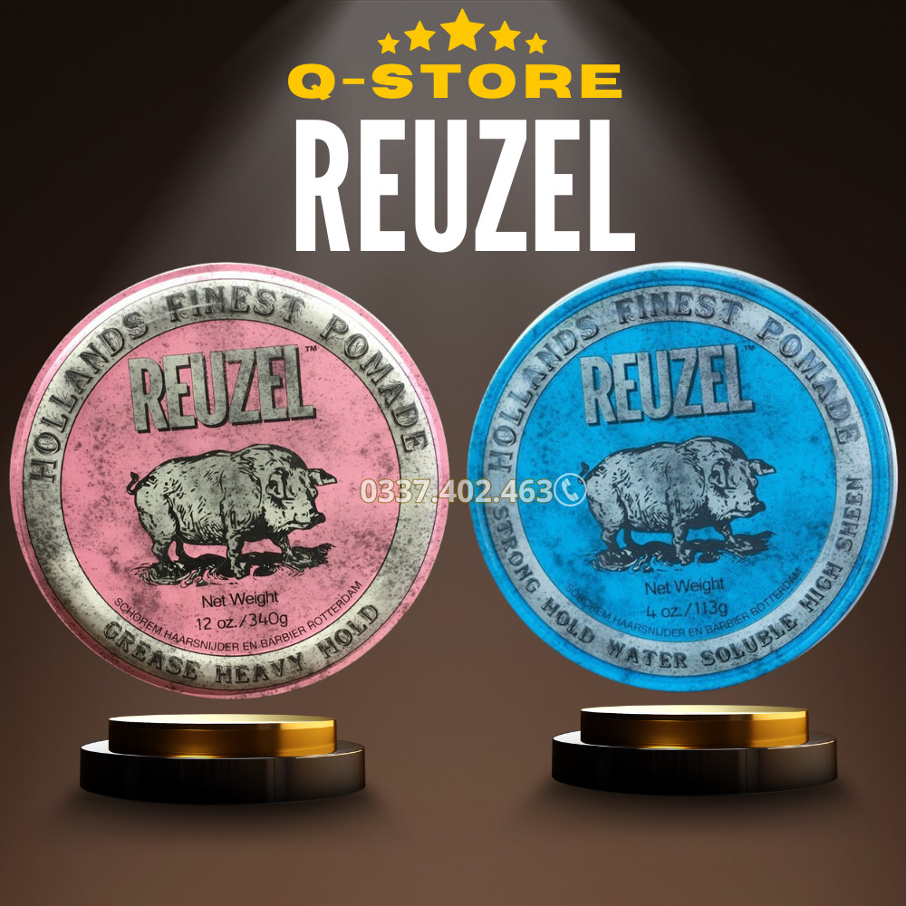 Sáp Vuốt Tóc Pomade Reuzel Lợn Rừng 113G, Sáp Tóc Được Các Salon Và Barber Tin Dùng