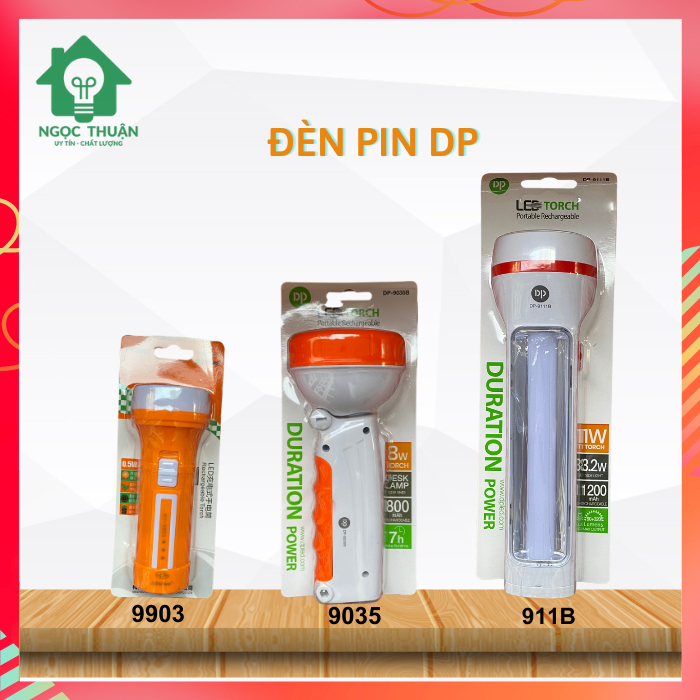 Đèn pin sạc nhiều kiểu KY-9936 KY-4316 DP-9035P DP-911B