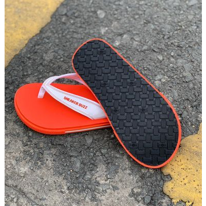 - Dép sneaker buzz full đỏ quai trắng