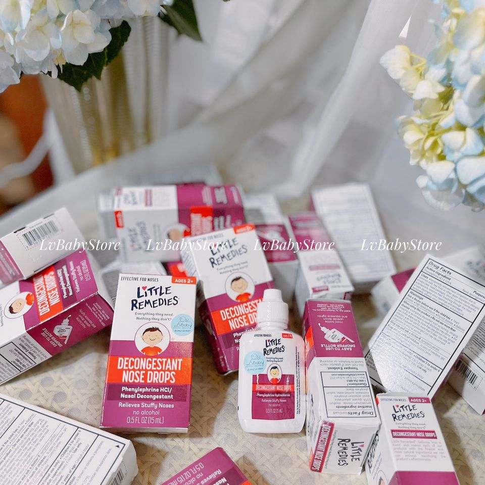 Nhỏ Mũi Little Rememdies - Giảm NGHẸT MŨI, SỔ MŨI, VIÊM MŨI 0m+
