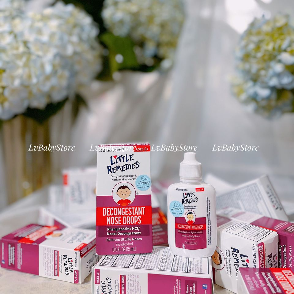 Nhỏ Mũi Little Rememdies - Giảm NGHẸT MŨI, SỔ MŨI, VIÊM MŨI 0m+