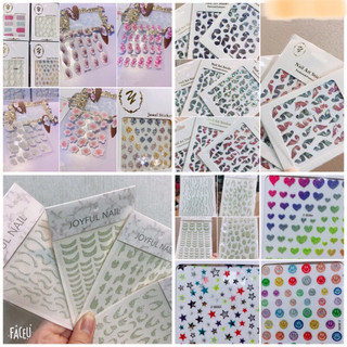 Sticker nail, sticker 5D nổi cánh tiên, sticker nhũ, dạ quang, sticker lụa, bóng kính các mẫu siêu HOT dán móng