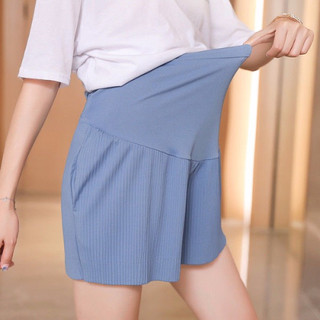 Quần Đùi Bầu Chất Cotton Rập Ly Thoáng Mát , Có Chun Điều Chỉnh , Dễ Mix Đồ