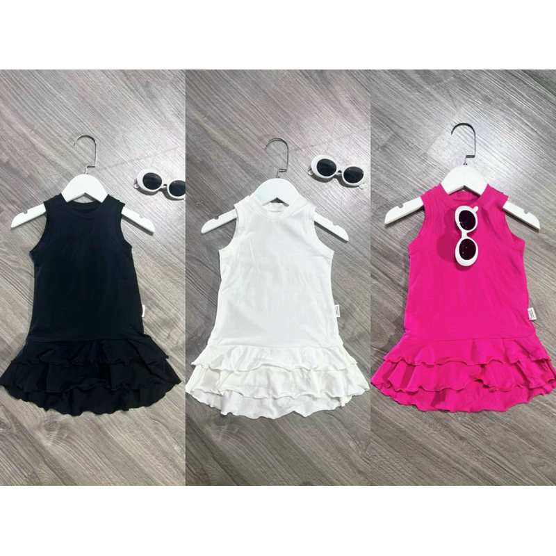 Váy bé gái,Váy cotton xoè đuôi cá cho bé 8 đến 30kg V0111