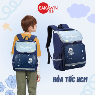Balo chống gù Sakawin Galaxy, Cặp sách đi học cho bé, Không gian rộng rãi, trọng lượng nhẹ