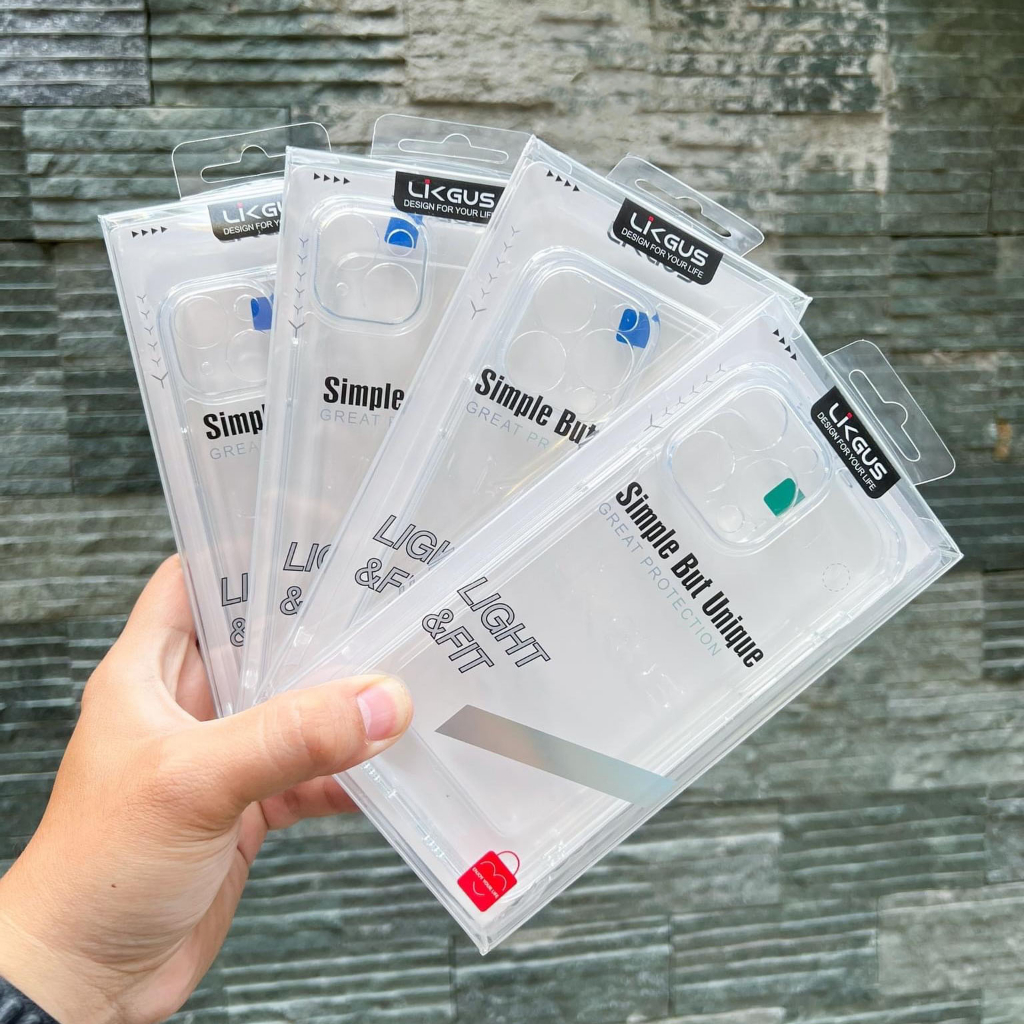 Ốp lưng iphone trong suốt bảo vệ camera LIKGUS CRYSTAL chống ố vàng chống sốc ip 11 12 13 14 pro max 3astore | BigBuy360 - bigbuy360.vn