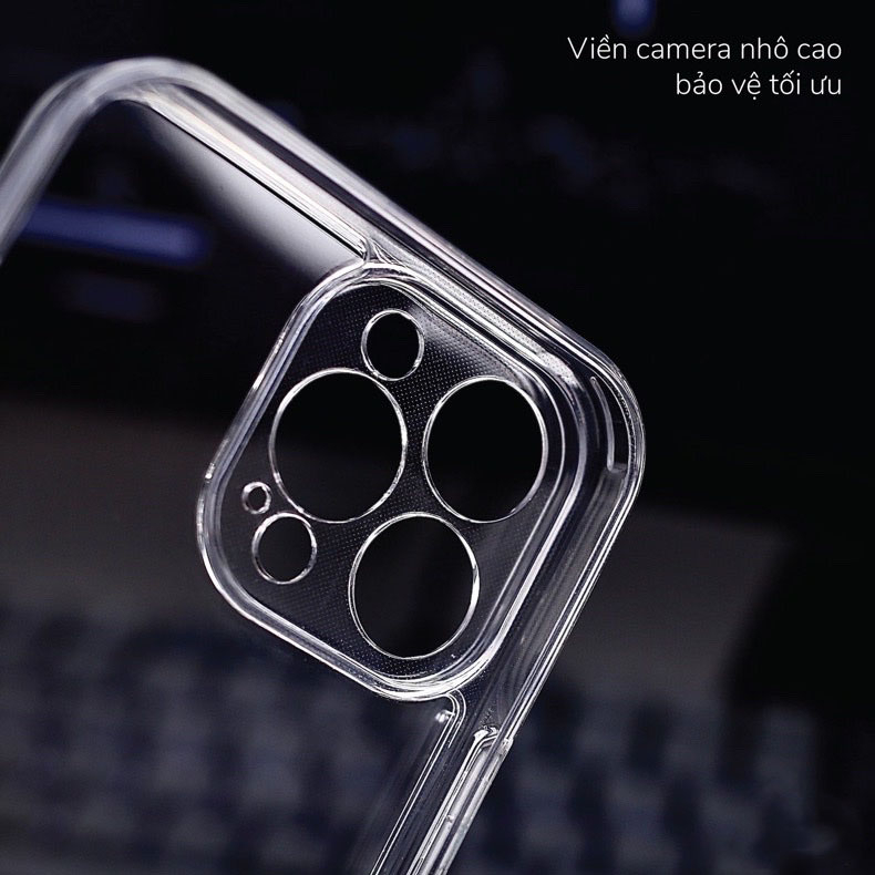 Ốp lưng iphone trong suốt bảo vệ camera LIKGUS CRYSTAL chống ố vàng chống sốc ip 11 12 13 14 pro max 3astore | BigBuy360 - bigbuy360.vn