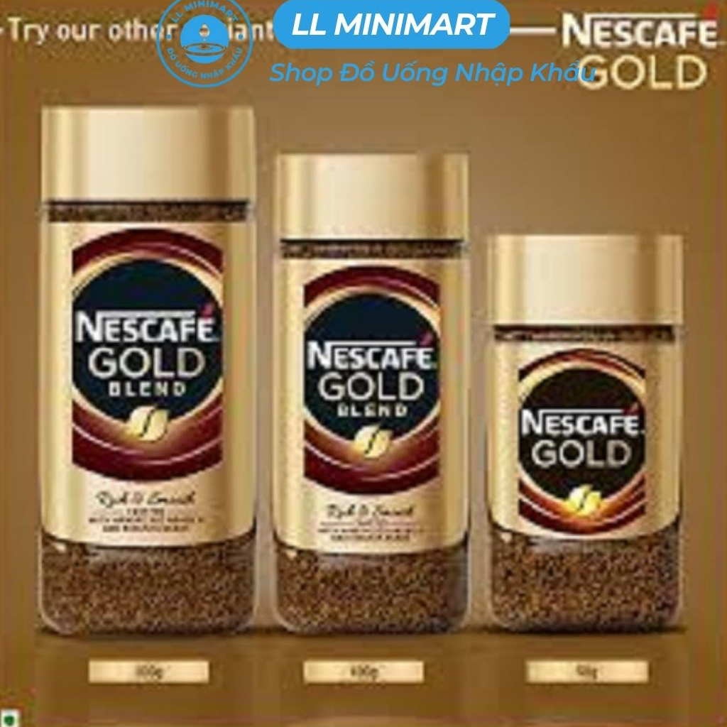 Cà Phê Hòa Tan Sấy Lạnh Nescafe Gold Blend Hộp 200G - Hạt Cà Phê Arabica Chọn Lọc