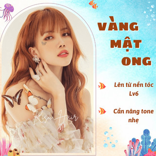 Thuốc nhuộm tóc màu vàng mật ong, không tẩy - risu hair
