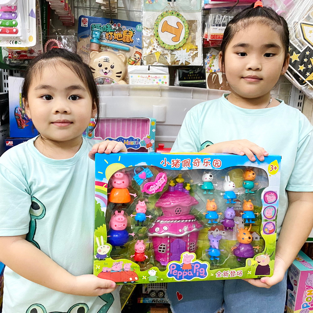 Nhiều Mẫu Gia đình Heo Peppa  Ngôi nhà , Nhà bếp , lớp học , xe kem , lâu đài , micro ...