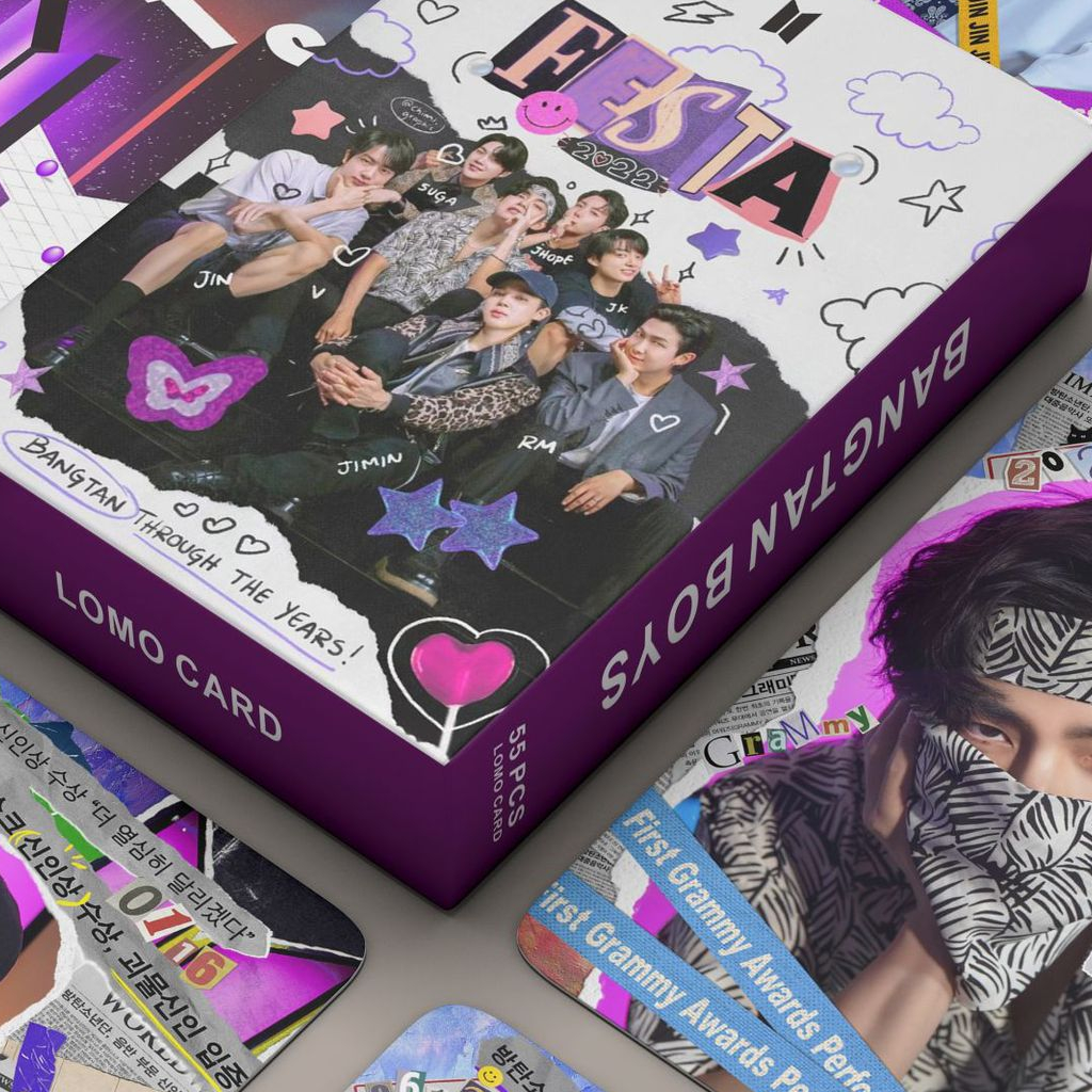 Bộ sưu tập 54 Lomo Card cửa hàng kpop BTS FESTA Lễ kỷ niệm 9 năm Album