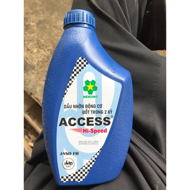 combo 2 chai nhớt 2 thì access 1 lít