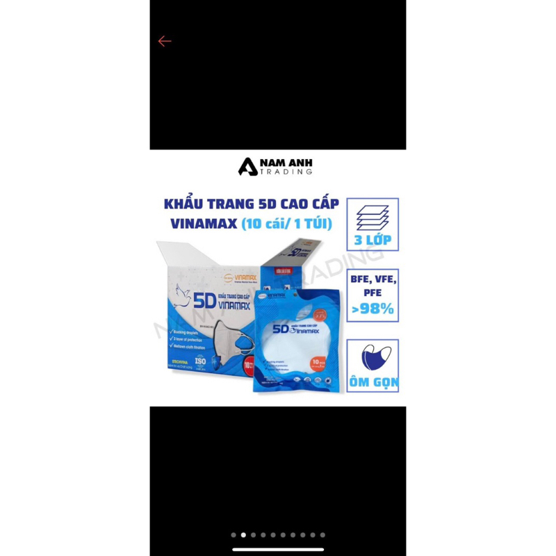 Khẩu Trang 5D Mask vinamax