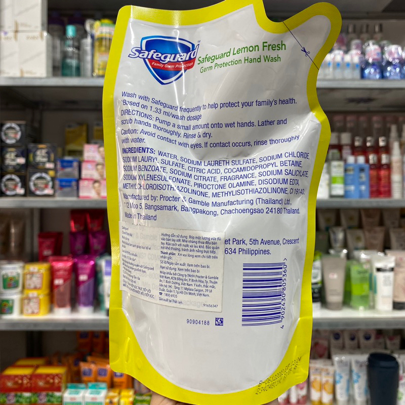 Túi Nước Rửa Tay Diệt Khuẩn SAFEGUARD túi