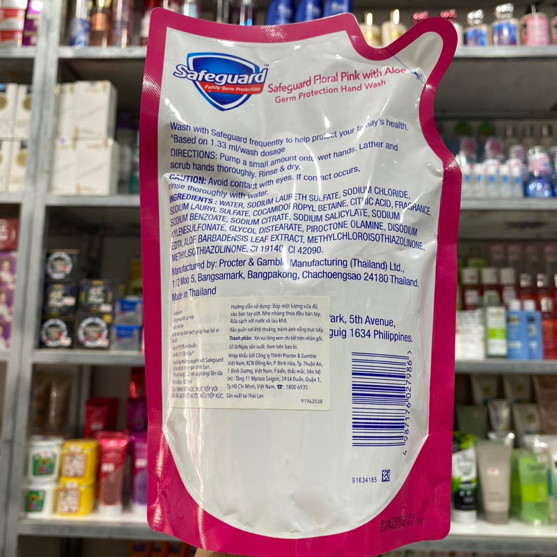 Túi Nước Rửa Tay Diệt Khuẩn SAFEGUARD túi