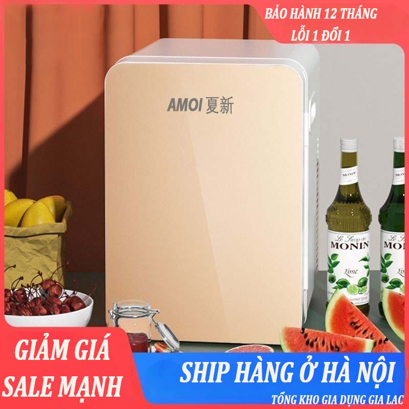 Tủ lạnh mini AMOI đa năng bảo quản thực phẩm hoặc mỹ phẩm làm lạnh nhanh thích hợp sử dụng trong xe ô tô hoặc phòng ngủ