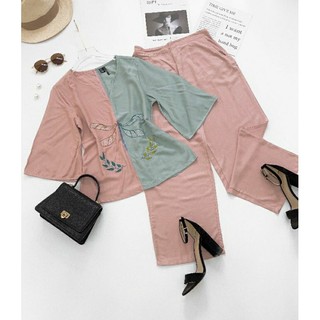 Bộ lanh / tole vnxk f21 - bộ màu thêu hoa tay lỡ