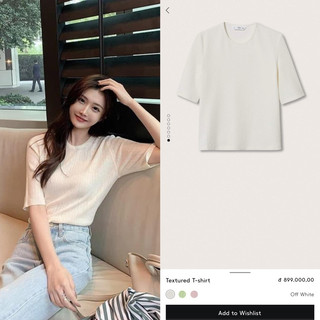 Áo thun tay lỡ Mango Auth vợt sale