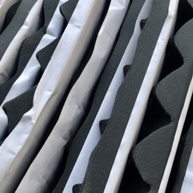 Mút trứng tiêu âm , cách nhiệt chống cháy có keo dán dày25mm xe hơi phòng thu âm