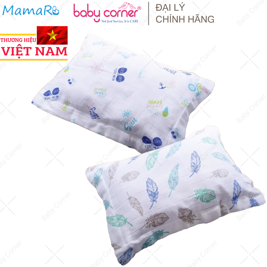 Gối Nằm Mamaru 30 x 38cm Cho Bé - Họa Tiết Ngẫu Nhiên