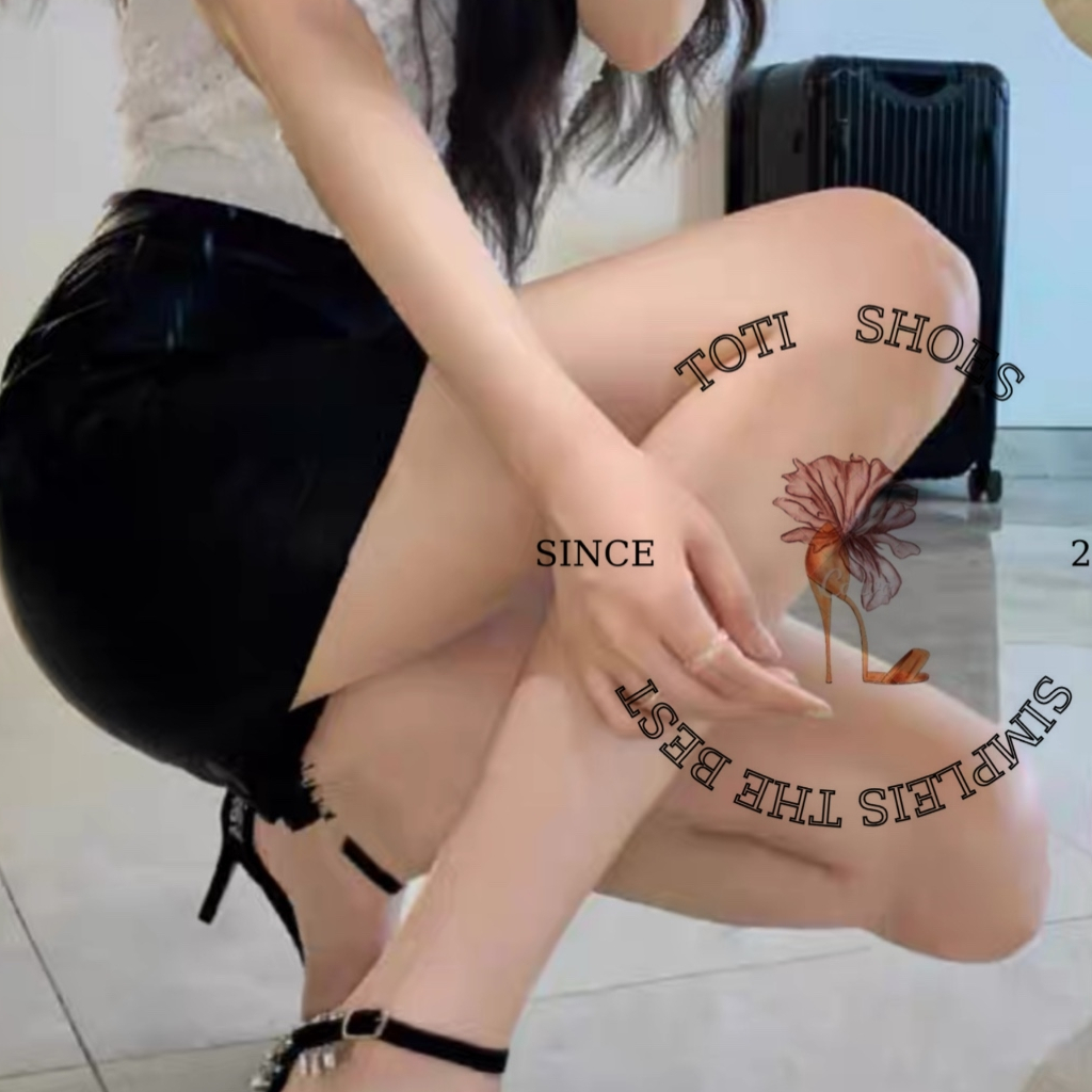 GIÀY CAO GÓT TOTIIE STORE - SANDAL QUAI NGANG XÉO ĐÁ PHONG CÁCH THỜI TRANG BÍT HẬU ĐÁ HIỆN ĐẠI G2301050