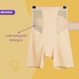 Quần Gen Bụng Chất Liệu Đúc Su MICHOO Cạp Cao Gen Bụng Cao Cấp