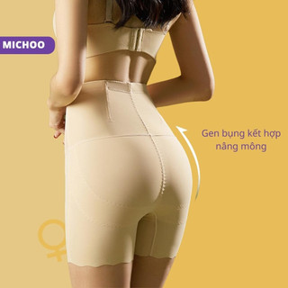 Quần Gen Bụng Chất Liệu Đúc Su MICHOO Cạp Cao Gen Bụng Cao Cấp