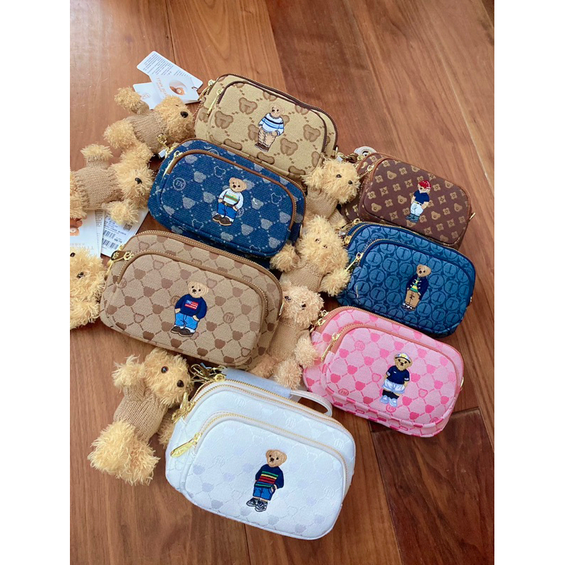 Túi đeo chéo gấu ttwn thái lan sẵn ship