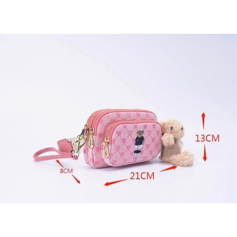 Túi đeo chéo gấu ttwn thái lan sẵn ship