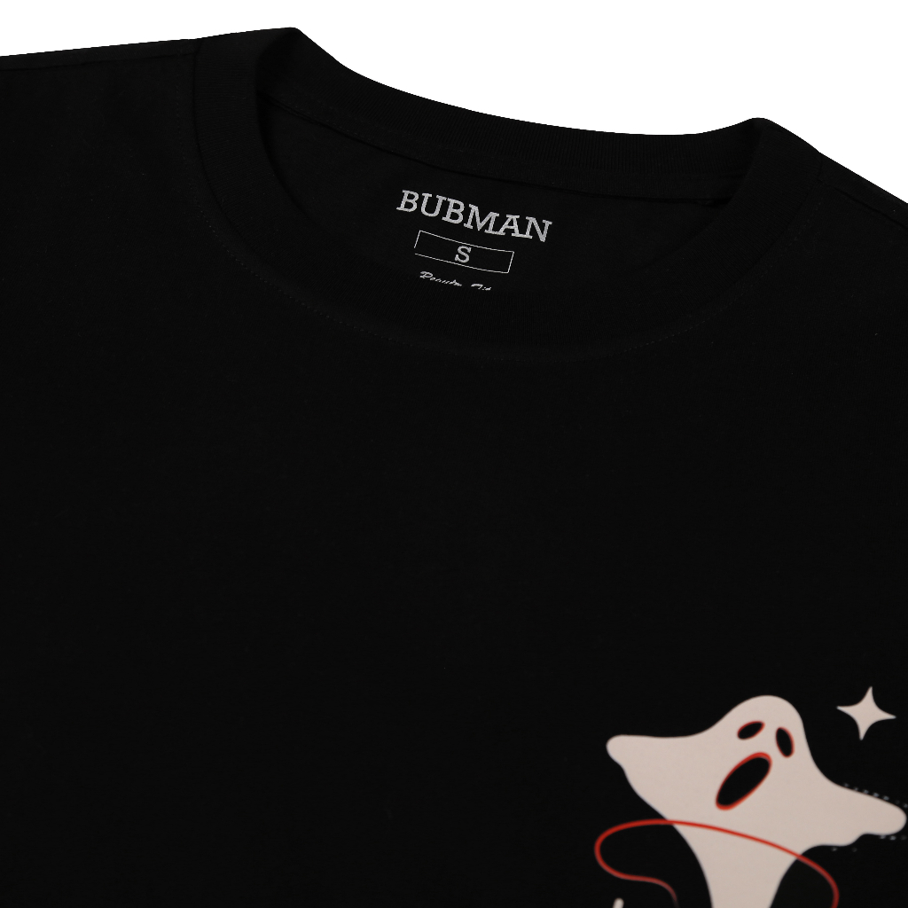 Áo thun tay lỡ GHOSY phông Unisex nam nữ Cotton oversize form rộng BUBMAN OS 009