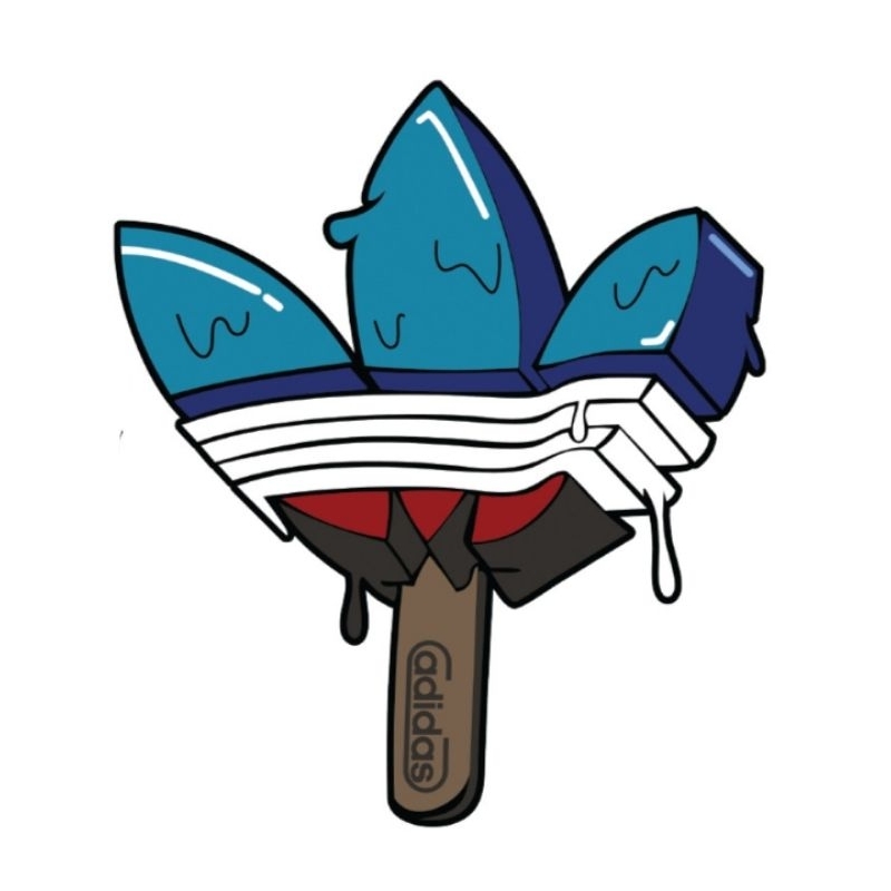 Hình ủi nhiệt, in áo. Hình logo Adidas đủ size KBA02