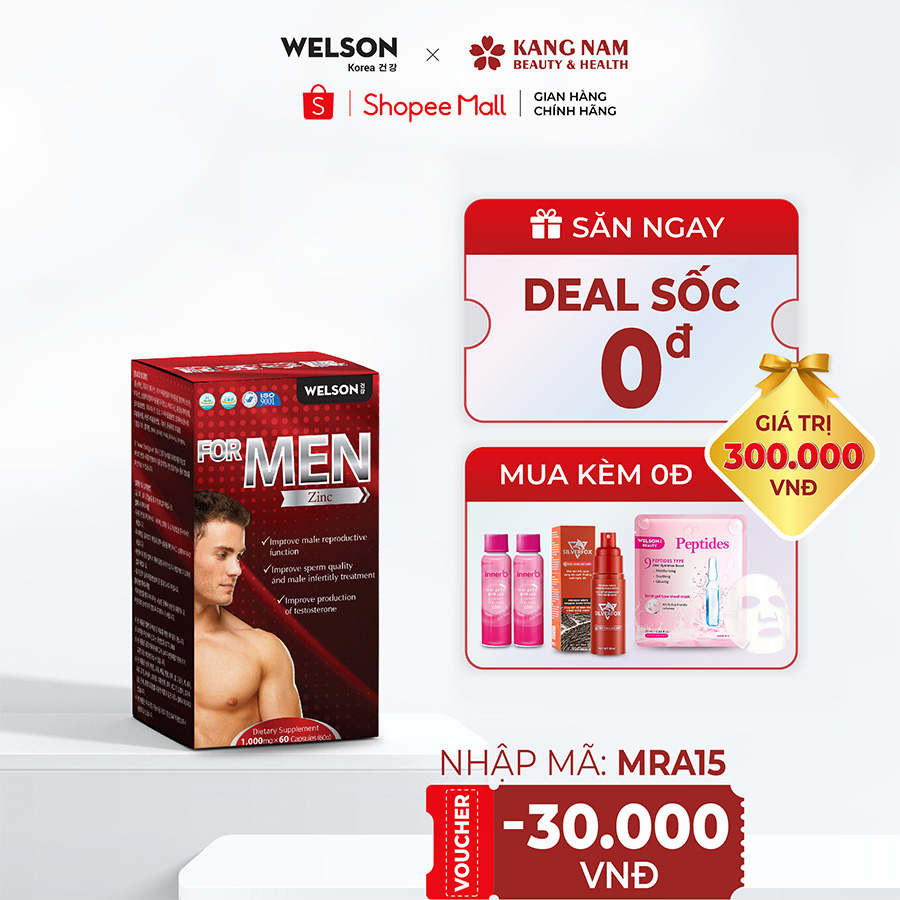 Viên Uống Tăng Cường Sinh Lý Mam Welson For Men (Hộp/60 Viên)