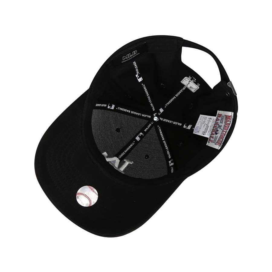 Mũ MLB Metal Logo Adjustable Cap La Dodgers Màu Đen Chữ Trắng