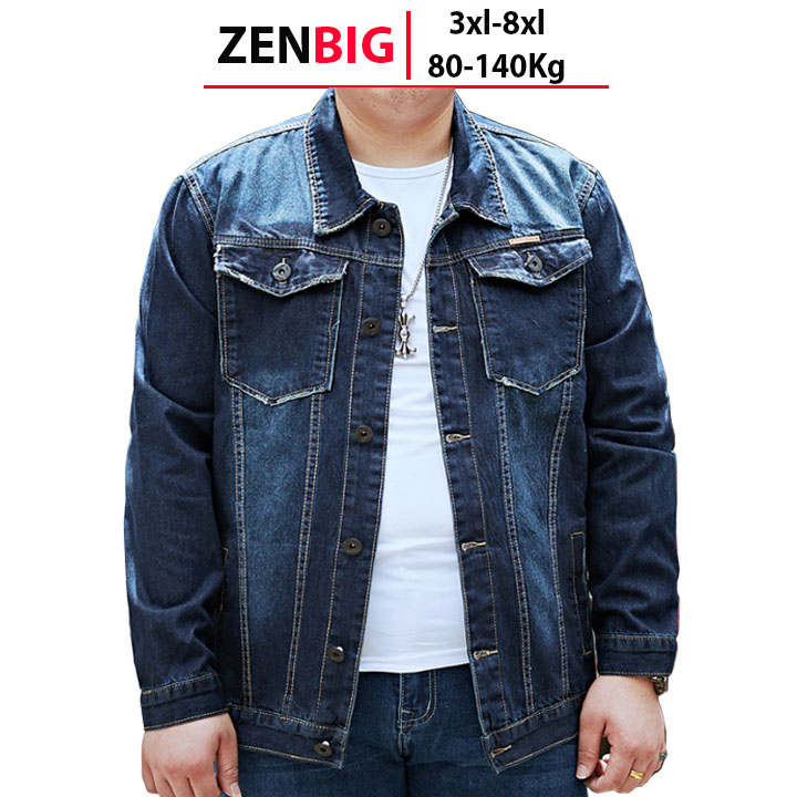 áo jean nam khoác ngoài size lớn big size cho người béo