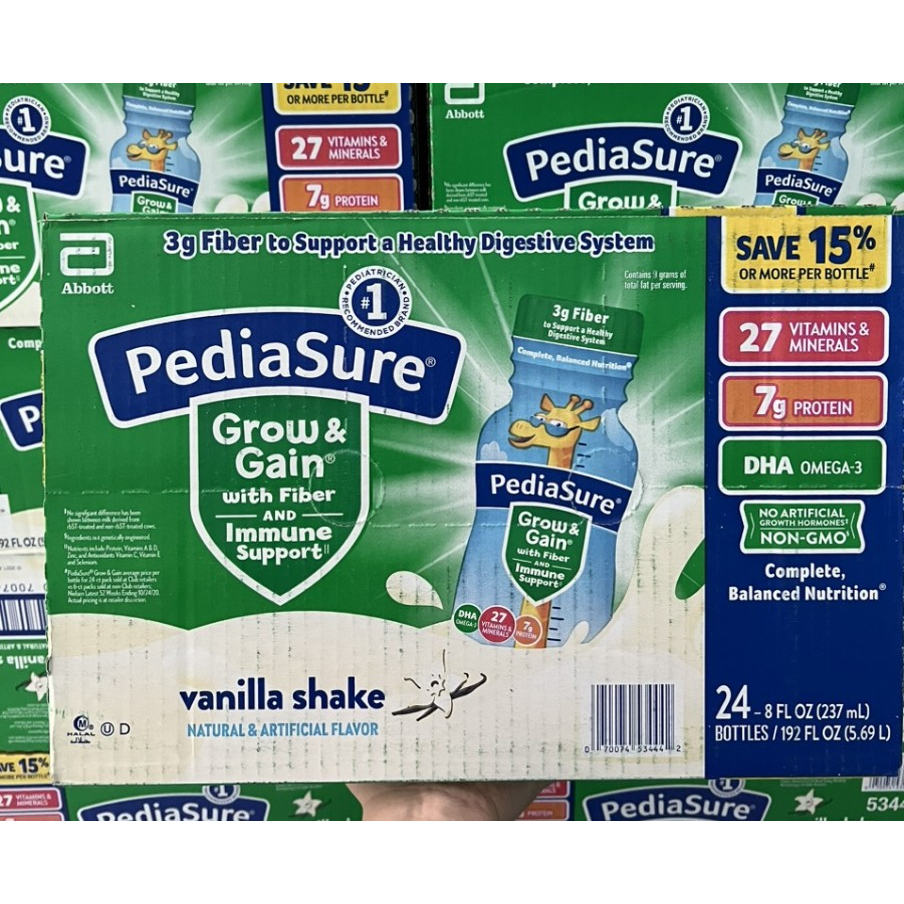 Thùng 24 Chai Sữa Pediasure Nước Fiber Chất Xơ 237ml của Mỹ