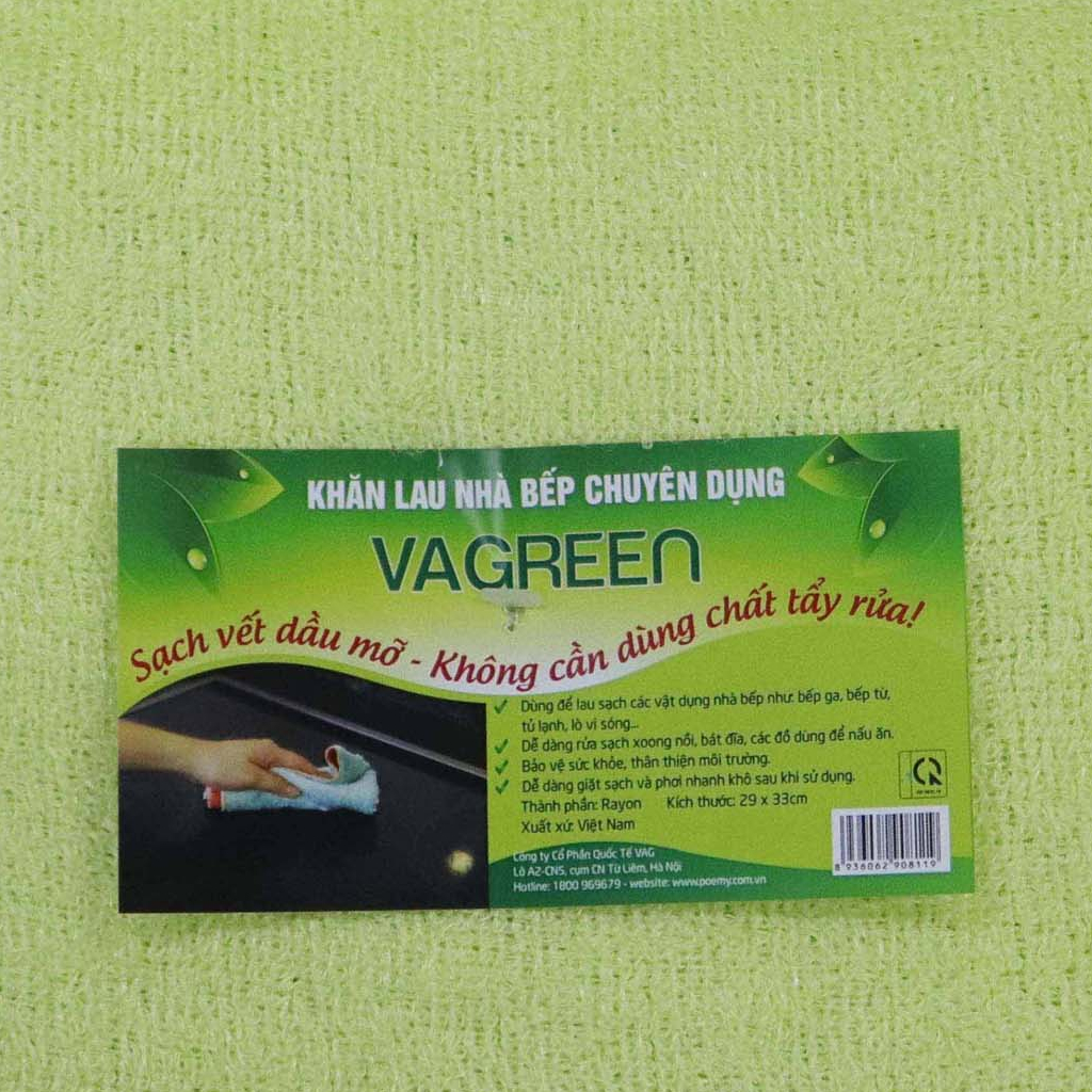 Combo 3 Khăn lau bếp sạch bóng dầu mỡ Vargreen - Poêmy KT(24x27)