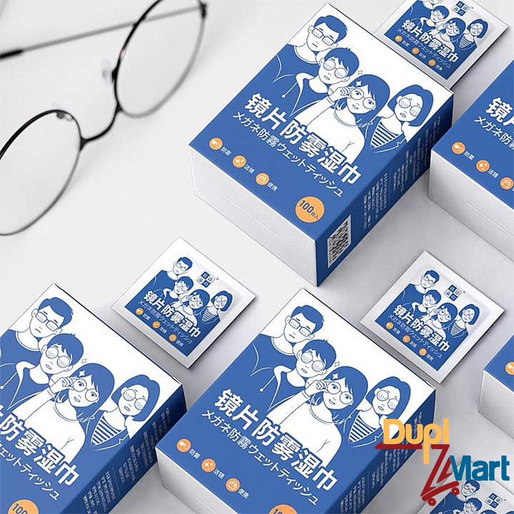 Hộp 100 Miếng Khăn Giấy lau chùi kiếng Nano Chống Mờ Sương, Vân Tay, Bụi Bám JoyceShop.01 balu
