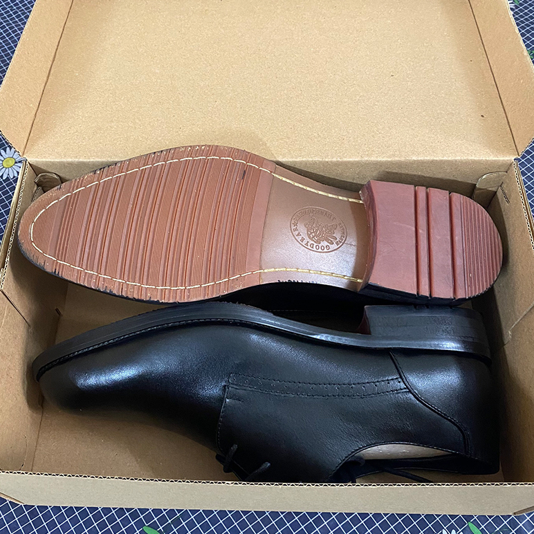 giày da nam, là thủ công da thật kiểu dáng Derby bảo hành 12 tháng - T204 | BigBuy360 - bigbuy360.vn